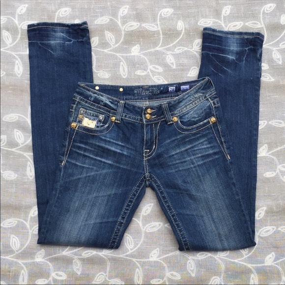 Miss me Denim Embellished Straight Leg Jeans - Picture 2 of 5